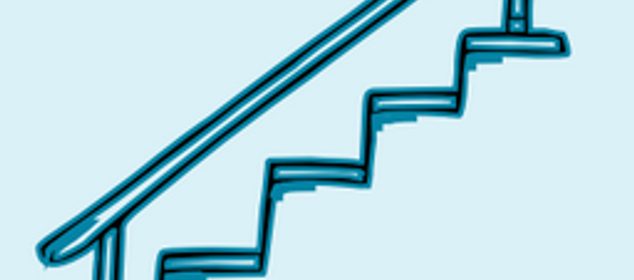 X trin op ad trappen